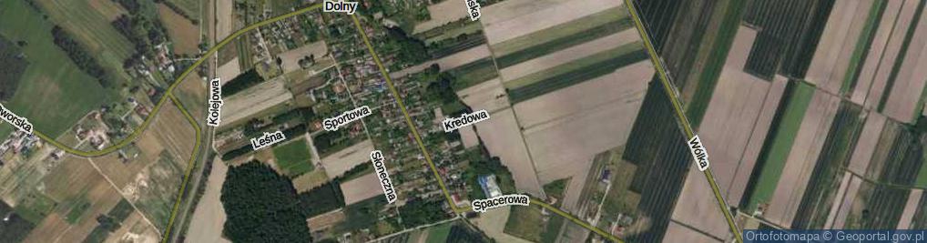 Zdjęcie satelitarne Kredowa ul.